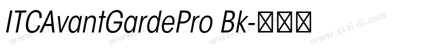 ITCAvantGardePro Bk字体转换